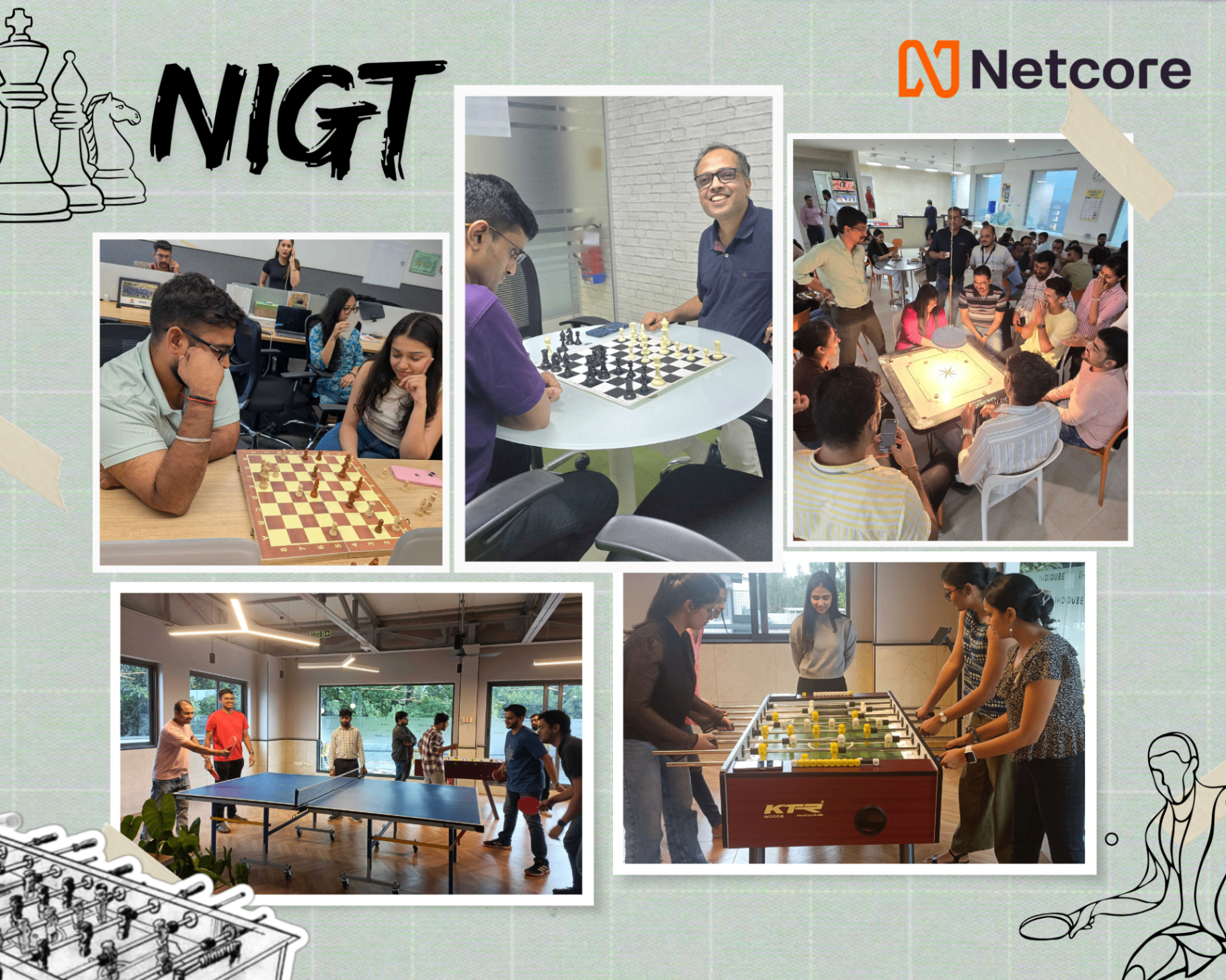 Netcore Indoor Games Tournament – Competing, Connecting & Having Fun